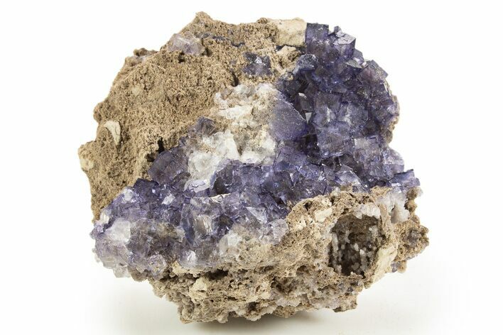 Deep Purple Fluorite Crystals - Múzquiz, Mexico #323894